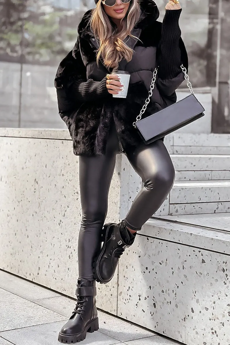 Damska Kurtka z Kapturem typu Bomberka | Modny i Wygodny Krój