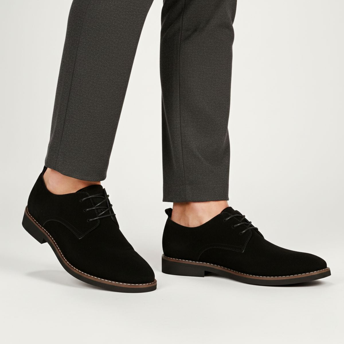 Luksusowe eleganckie zamszowe buty wizytowe męskie Milan