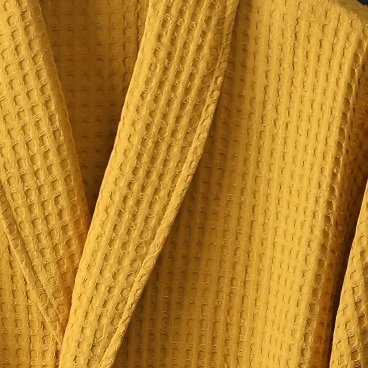 Szlafrok Męski Eastbourne Cotton Waffle | Lekki Szlafrok z Paskiem