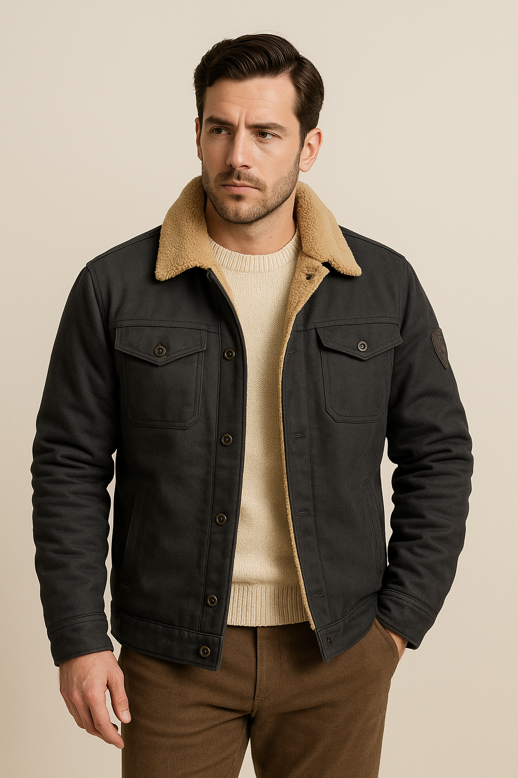 Męska Kurtka Bomber | Nowoczesny Pikowany Model o Klasycznym Kroju