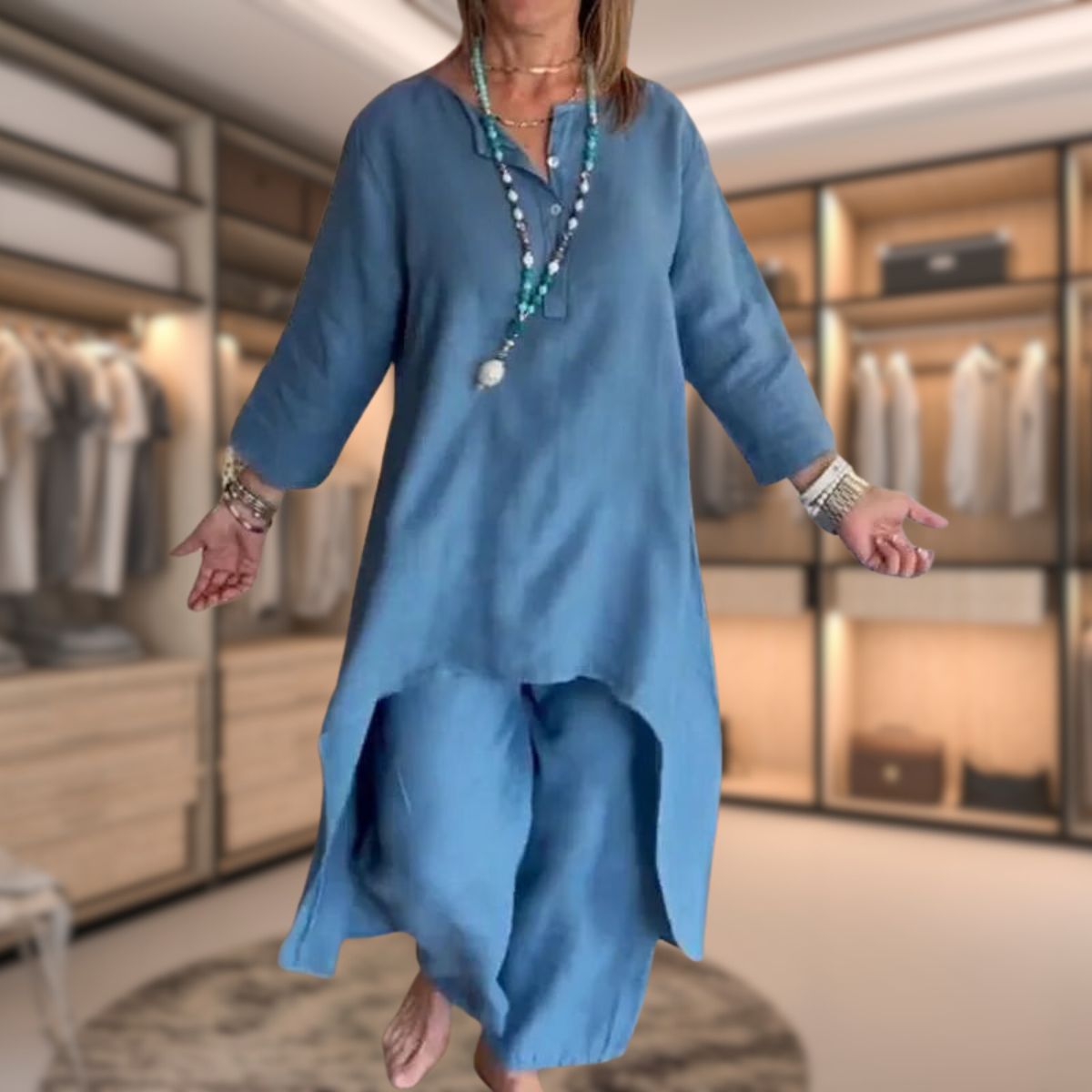 Damski Zestaw Dwuczęściowy | Wygodny Komplet do Codziennych Stylizacji