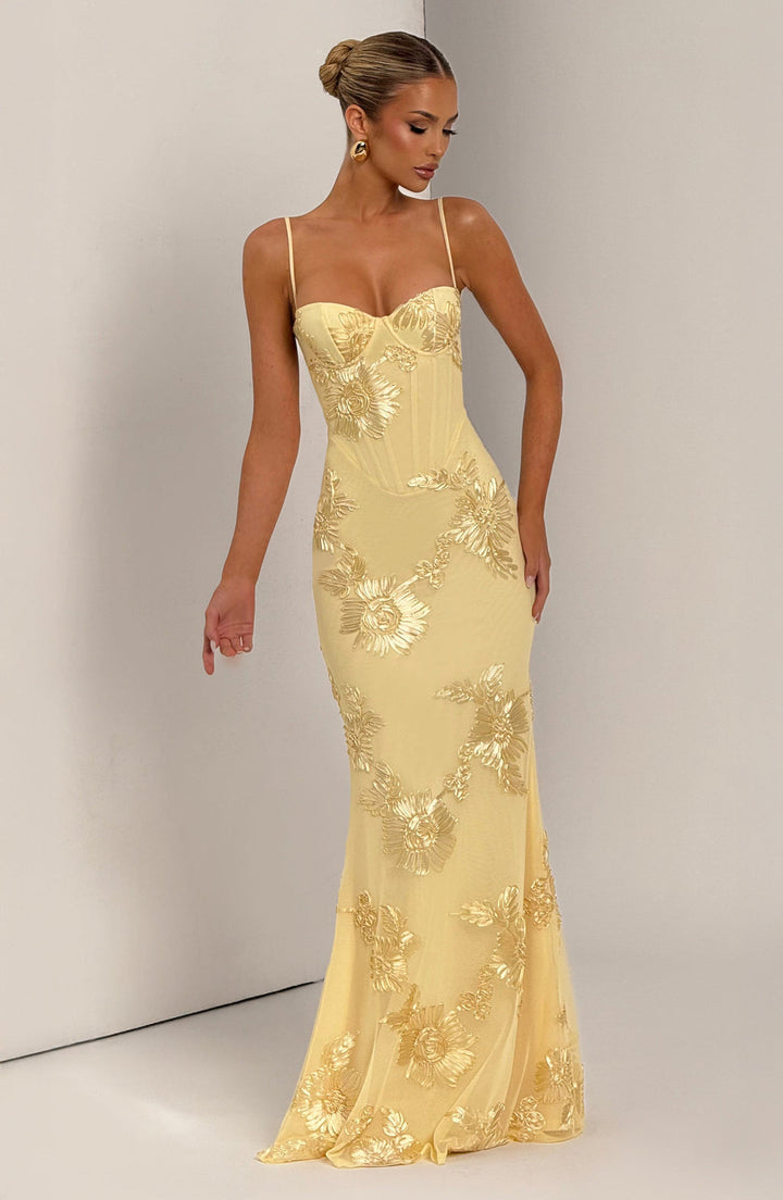 Sukienka maxi damska na ramiączkach | elegancka zwiewna na wesele