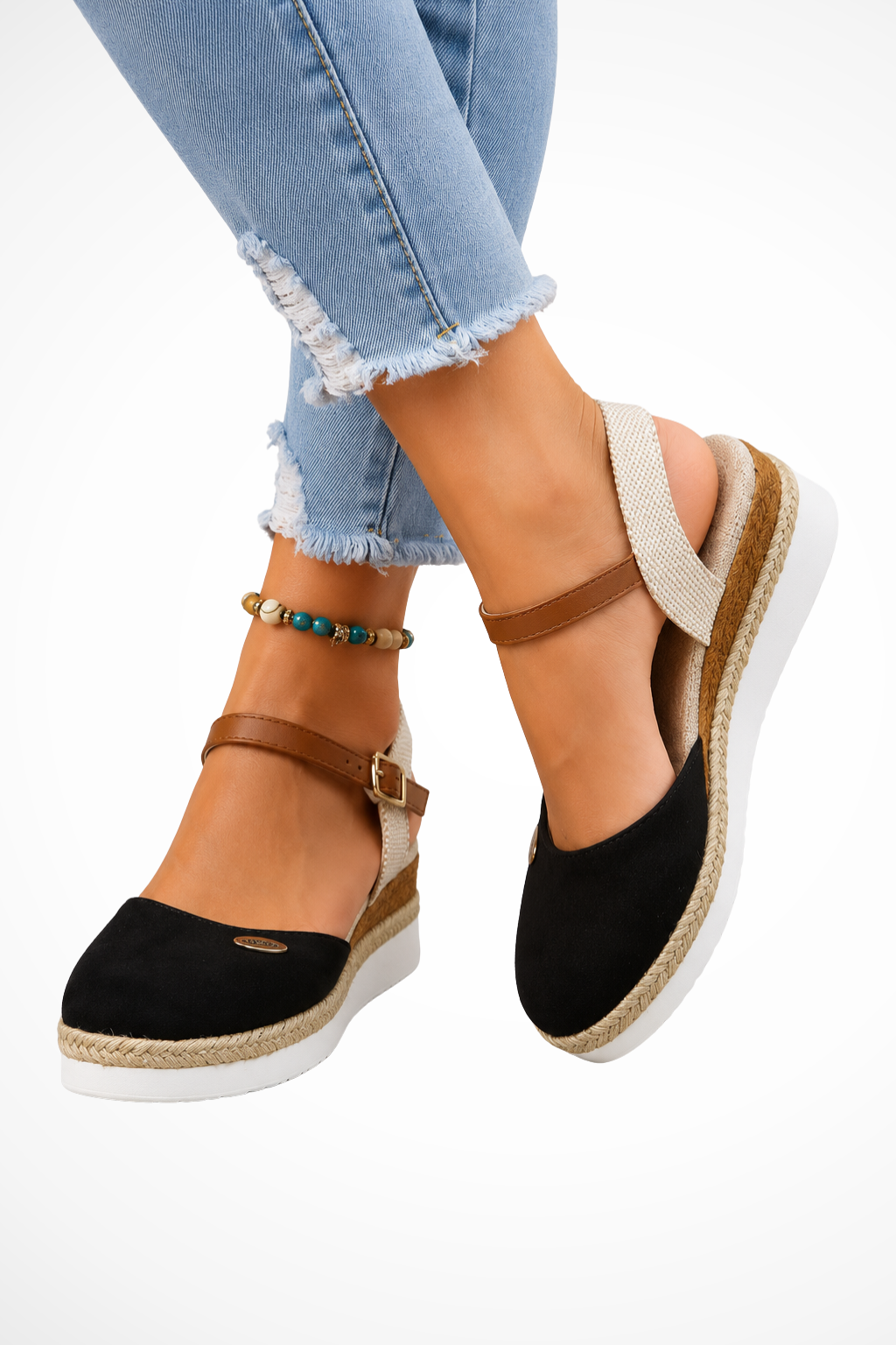 Damskie Buty Ortopedyczne Espadryle Na Koturnie