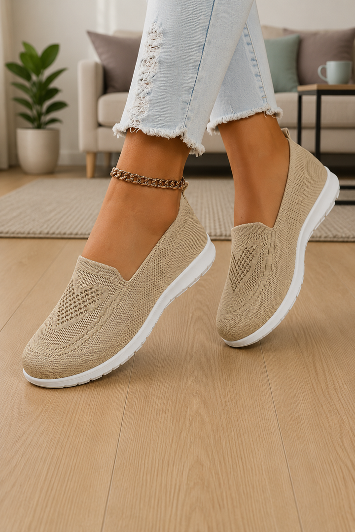 Damskie Sneakersy Ortopedyczne Wsuwane Z Dzianiny