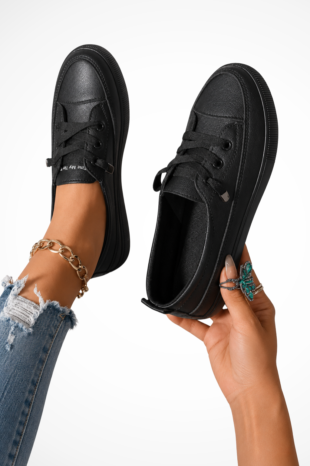 Damskie Sneakersy Ortopedyczne Wsuwane