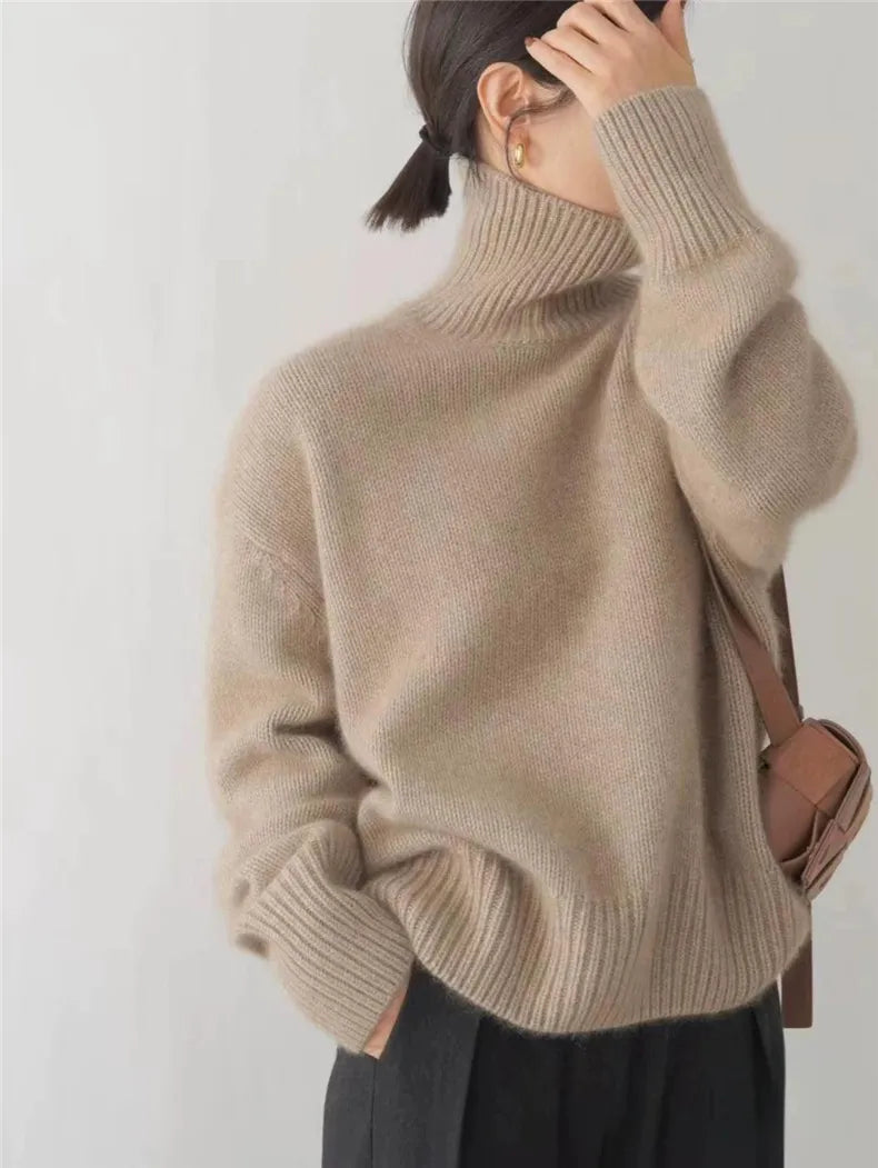 Damski Sweter z Golfem | Elegancki Model na Chłodniejsze Dni Alicja