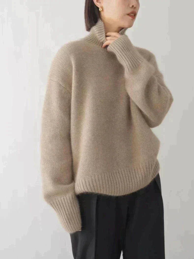 Damski Sweter z Golfem | Elegancki Model na Chłodniejsze Dni Alicja