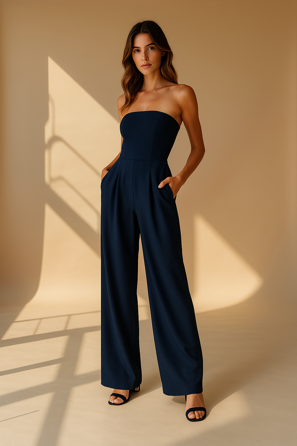 Kobiety Kombinezon | Krój bez ramiączek