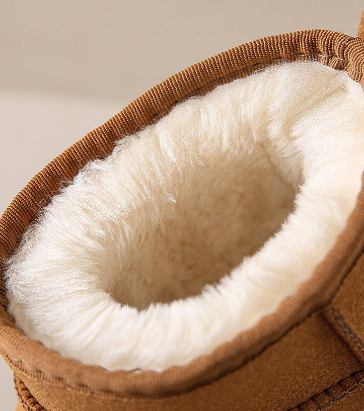 Ciepłe damskie botki – wodoodporne śniegowce z podszewką