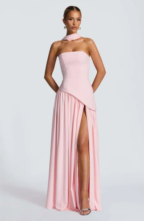 Damska Suknia Wieczorowa | Elegancki Model Maxi na Specjalne Okazje