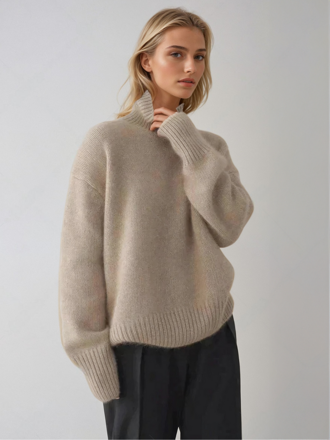 Damski Sweter z Golfem | Regularny Krój do Codziennych Stylizacji