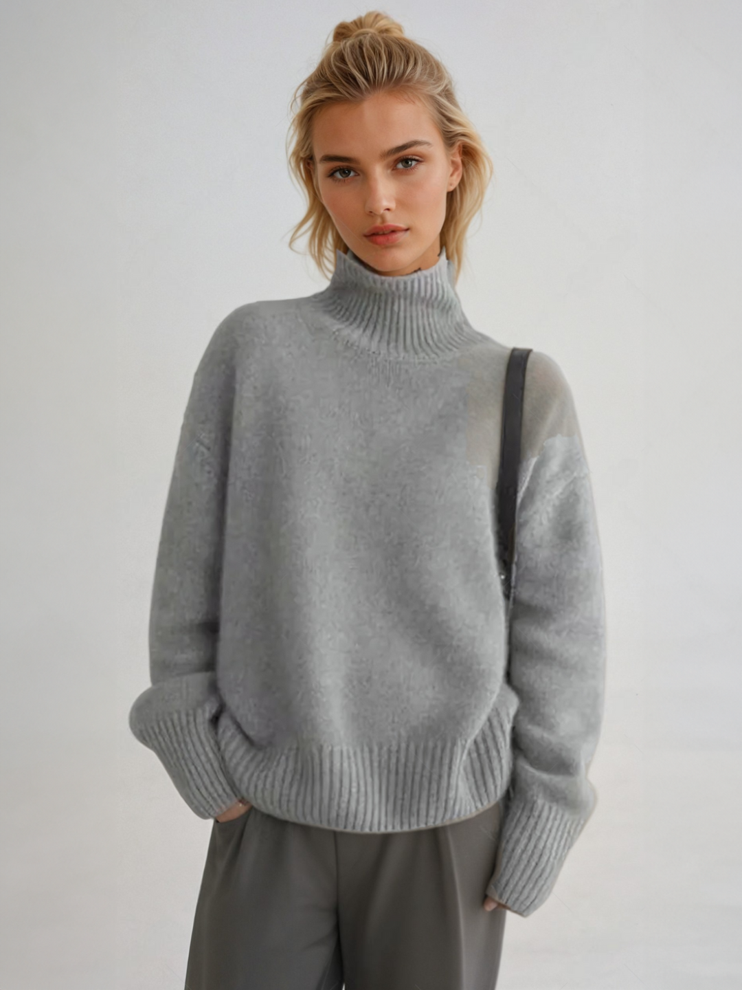Damski Sweter z Golfem | Regularny Krój do Codziennych Stylizacji