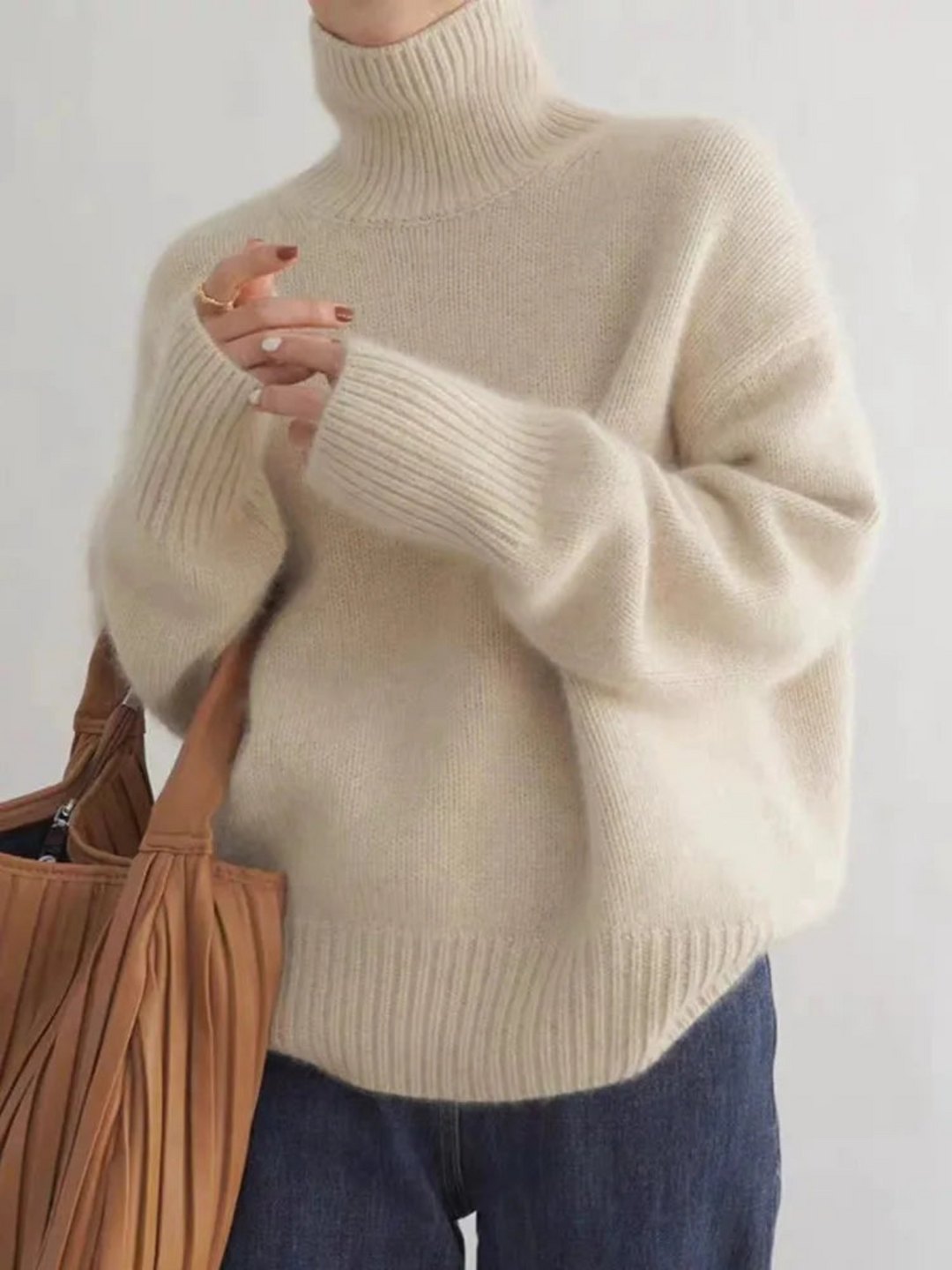 Damski Sweter z Golfem | Regularny Krój do Codziennych Stylizacji