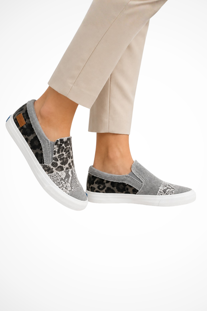 Damskie Sneakersy Ortopedyczne Wsuwane Ze Wzorem