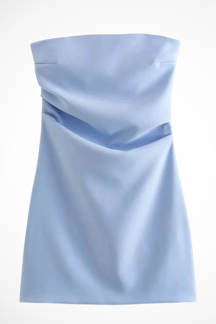 Gorsetowa Mini Sukienka Bez Ramiączek