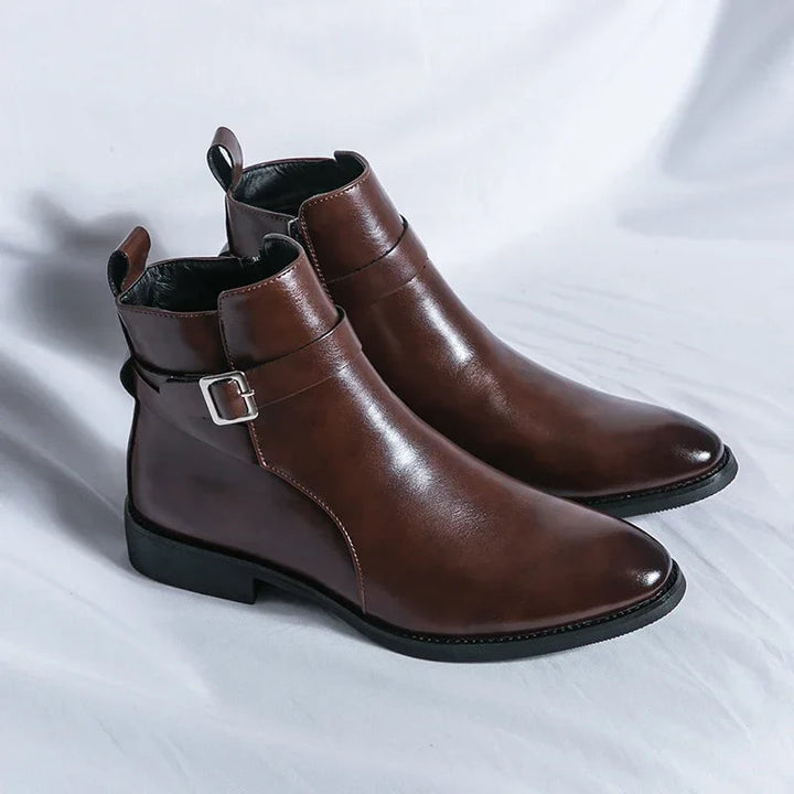 Klasyczne męskie botki Chelsea z bocznym zamkiem – elegancka, codzienna elegancja i wygoda 2