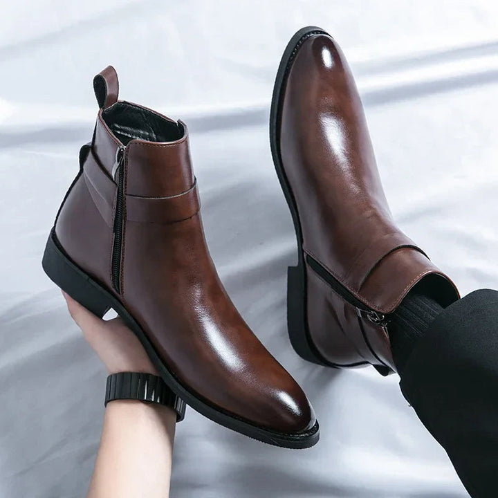 Klasyczne męskie botki Chelsea z bocznym zamkiem – elegancka, codzienna elegancja i wygoda 5