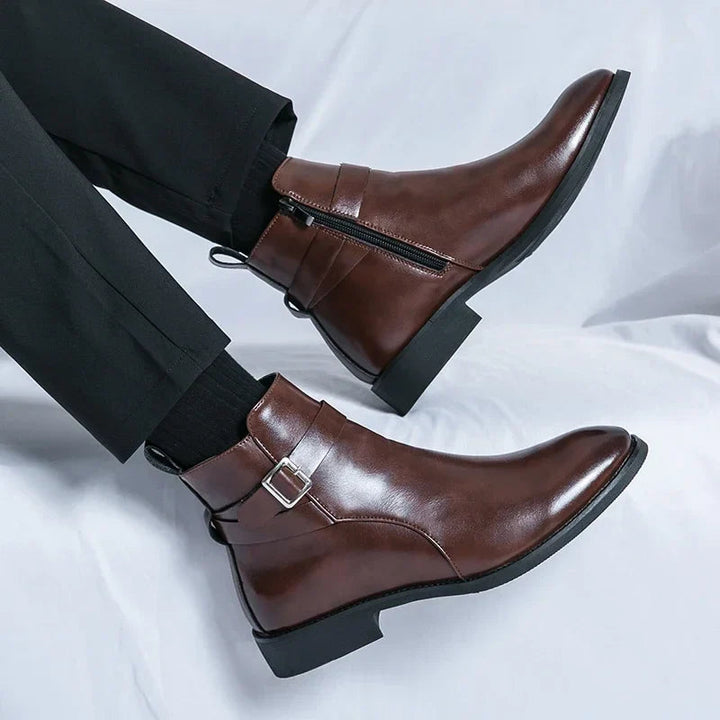 Klasyczne męskie botki Chelsea z bocznym zamkiem – elegancka, codzienna elegancja i wygoda 8