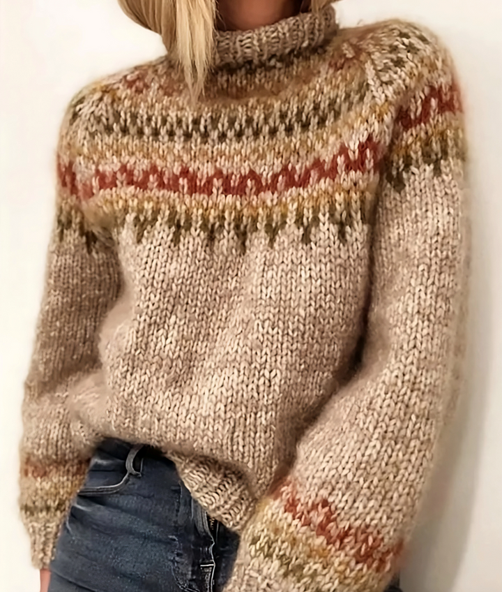 Kobiety Sweter | Golf Wysoki Kołnierz Krój