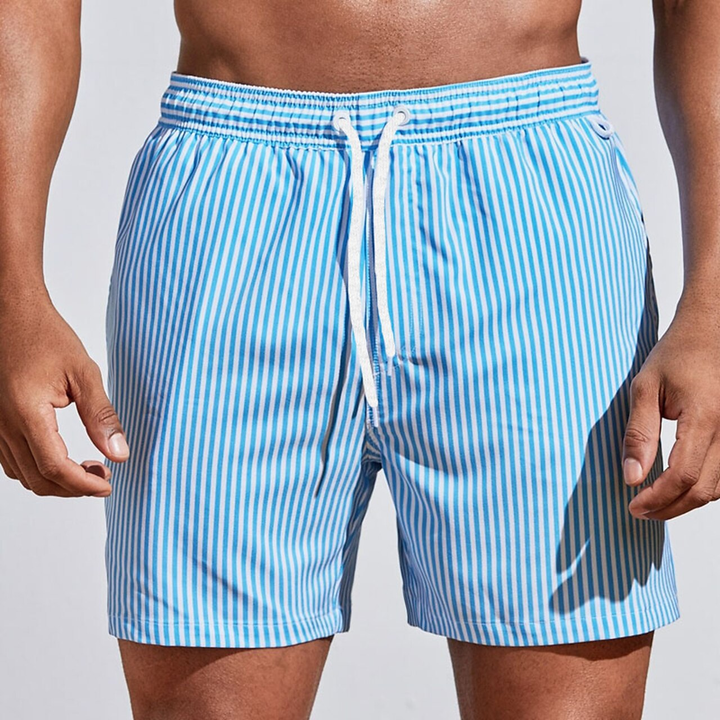 Męskie spodenki kąpielowe typu boardshorts na lato | plaża