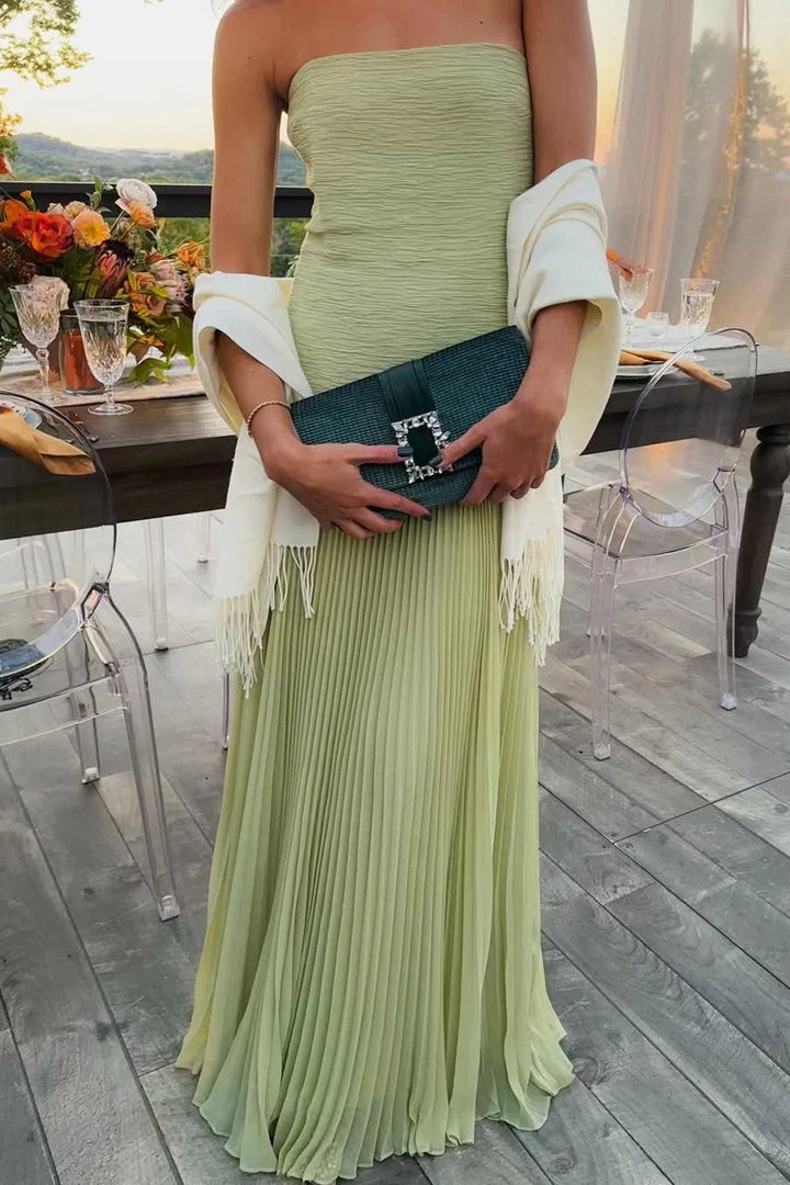 Plisowana Sukienka Maxi