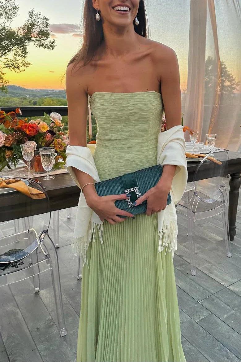 Plisowana Sukienka Maxi