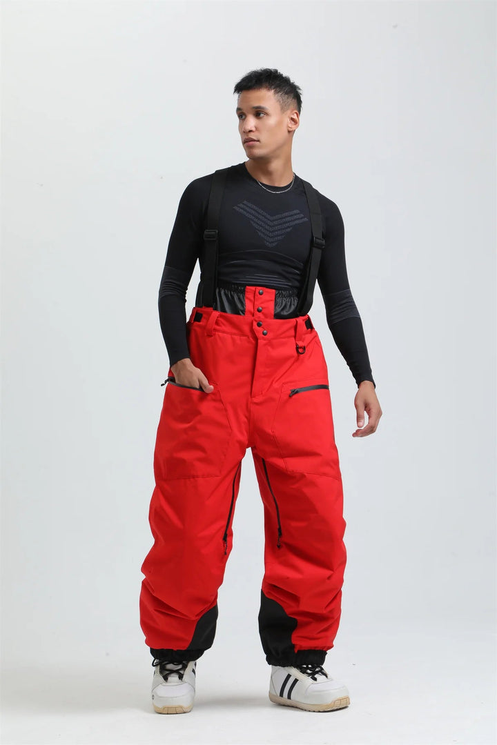 Spodnie narciarskie unisex | System szelek i luźny krój