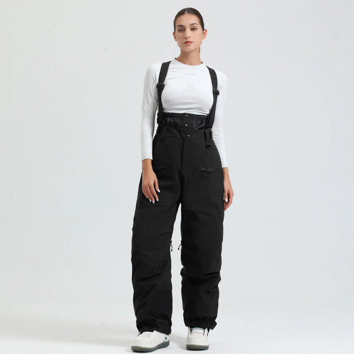 Spodnie narciarskie unisex | System szelek i luźny krój