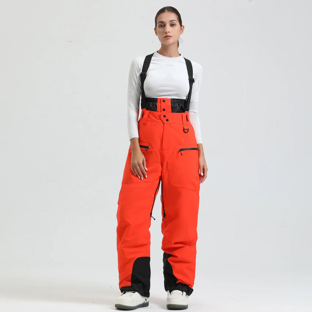Spodnie narciarskie unisex | System szelek i luźny krój