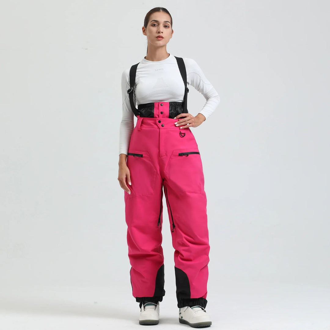 Spodnie narciarskie unisex | System szelek i luźny krój