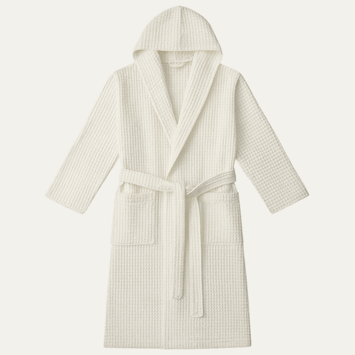 Szlafrok Męski Eastbourne Cotton Waffle | Lekki Szlafrok z Paskiem