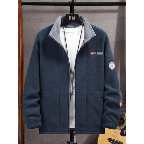 Lekka i miękka kurtka polarowa męska na zimę