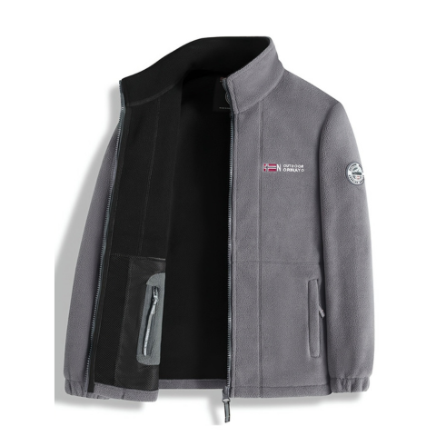 Lekka i miękka kurtka polarowa męska na zimę