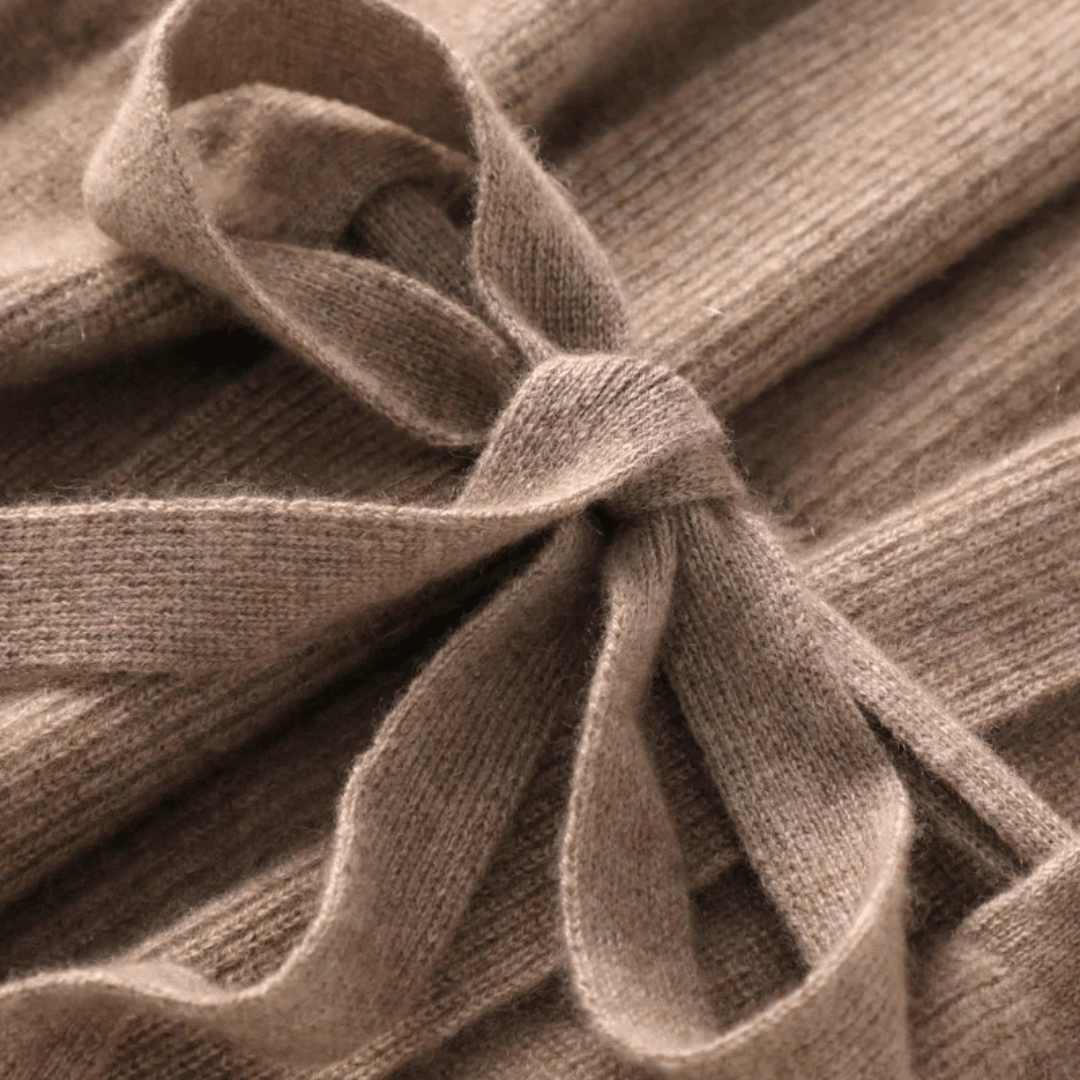 Damski kardigan kopertowy z wiązaniem | Otwarty przód