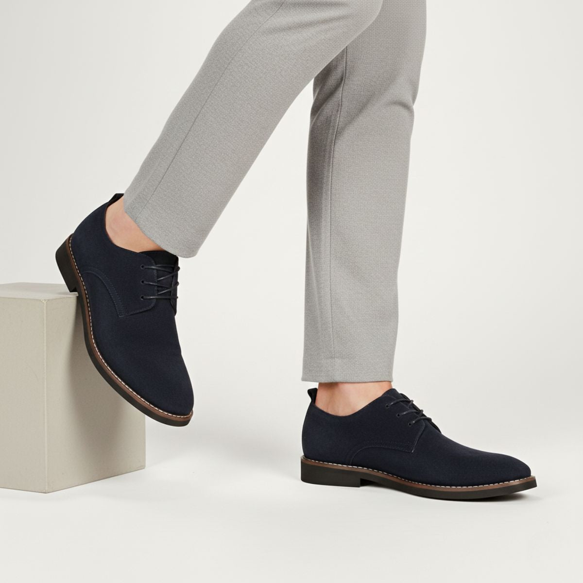 Luksusowe eleganckie zamszowe buty wizytowe męskie Milan