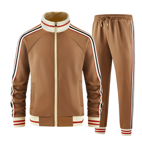 Męski dwuczęściowy dres w paski