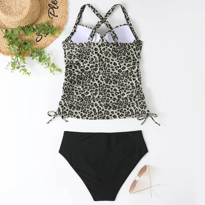 Damski Komplet Tankini | Top Z Marszczeniem