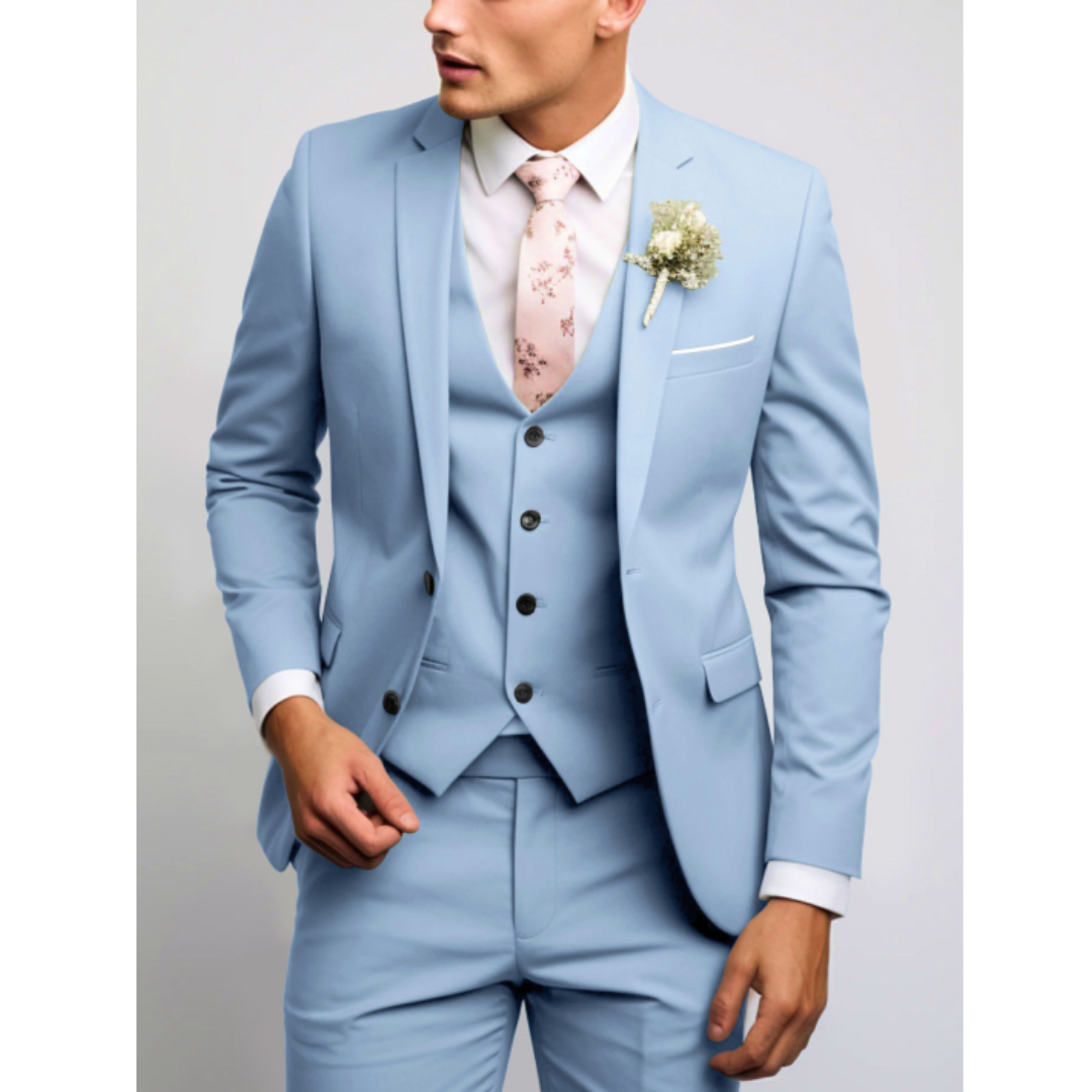 Men Three Piece Suit | Tailored Fit Formal Set