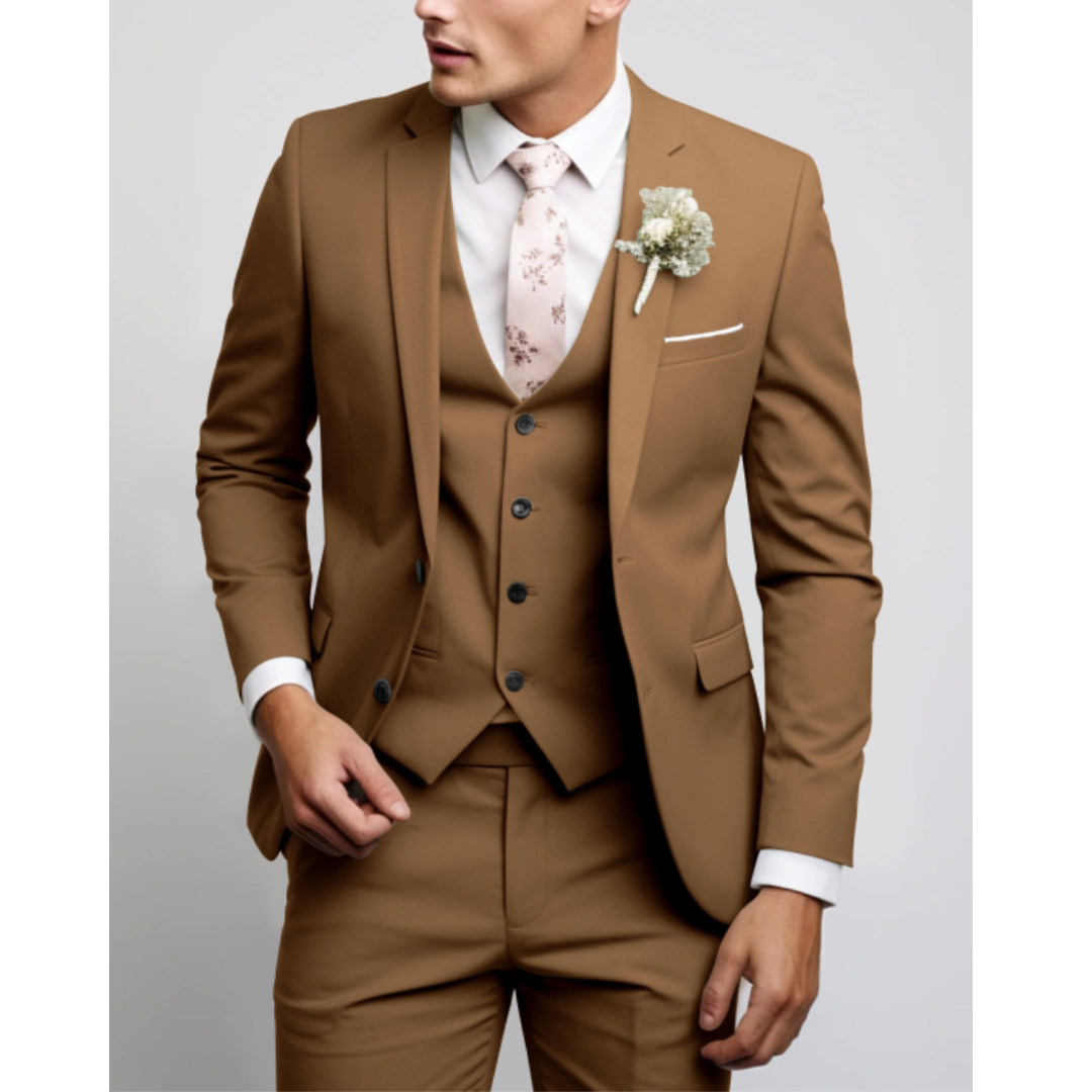Men Three Piece Suit | Tailored Fit Formal Set