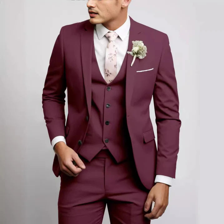 Men Three Piece Suit | Tailored Fit Formal Set