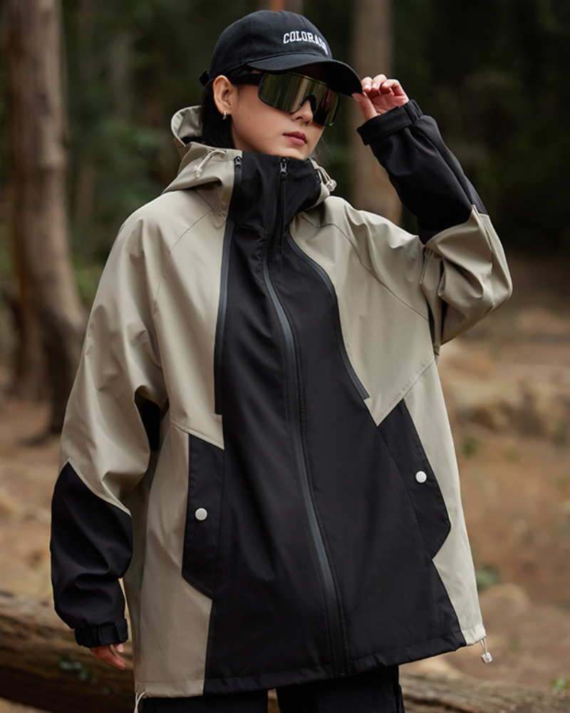 Unisex Kurtka | Wodoodporna Oddychająca Do Użytku Outdoorowego Krój