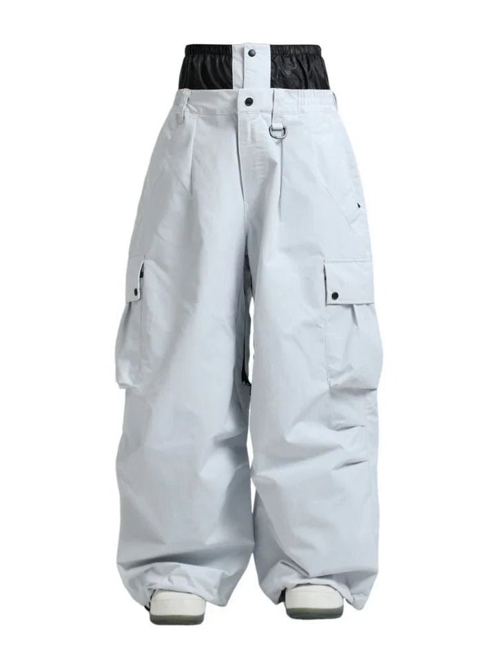 Unisex spodnie snowboardowe | Luźny zimowy krój cargo