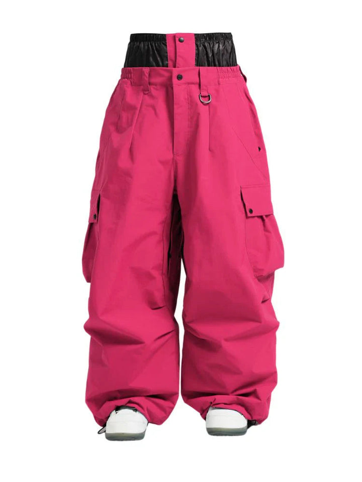 Unisex spodnie snowboardowe | Luźny zimowy krój cargo