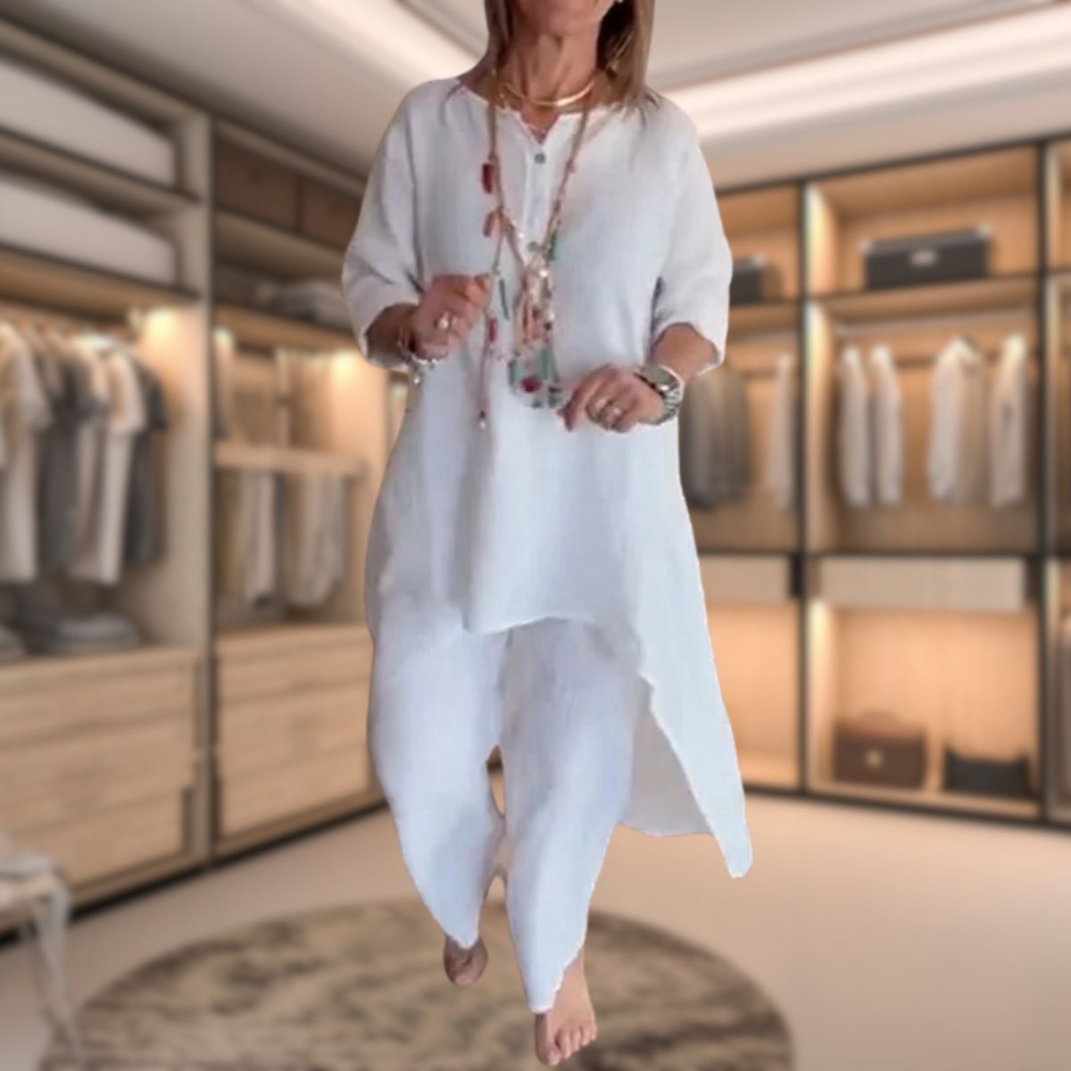 Damski Zestaw Dwuczęściowy | Wygodny Komplet do Codziennych Stylizacji