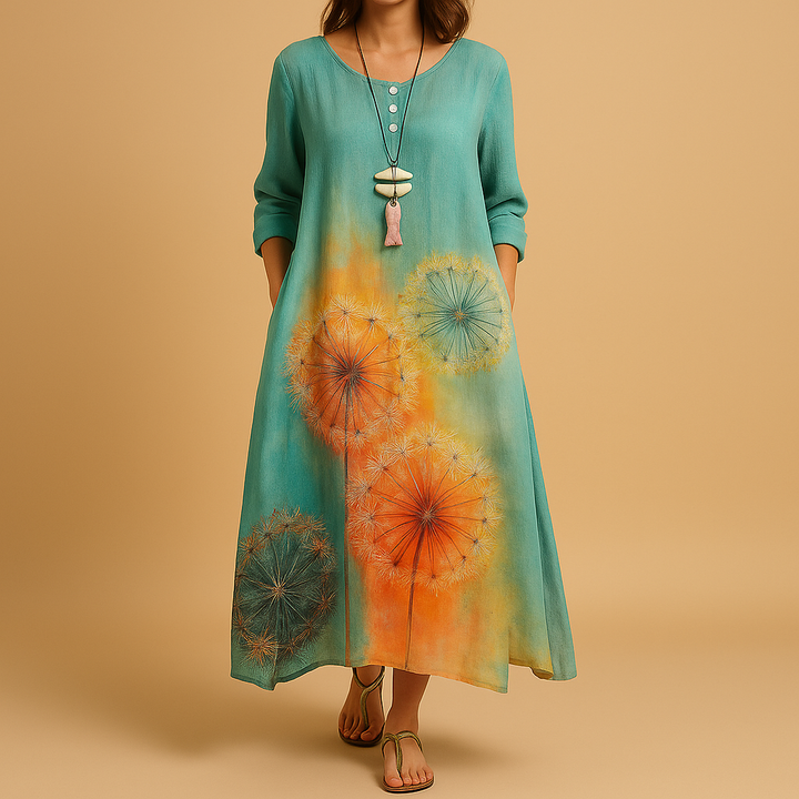 Sukienka damska | rozkloszowany fason o kształcie litery a