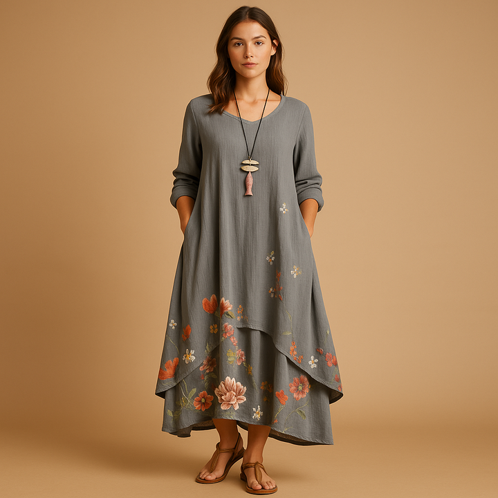 Sukienka damska | rozkloszowany fason o kształcie litery a