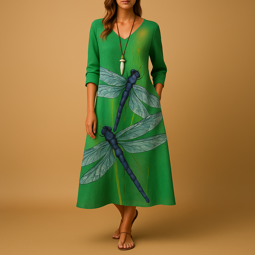 Sukienka damska | rozkloszowany fason o kształcie litery a