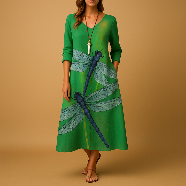 Sukienka damska | rozkloszowany fason o kształcie litery a