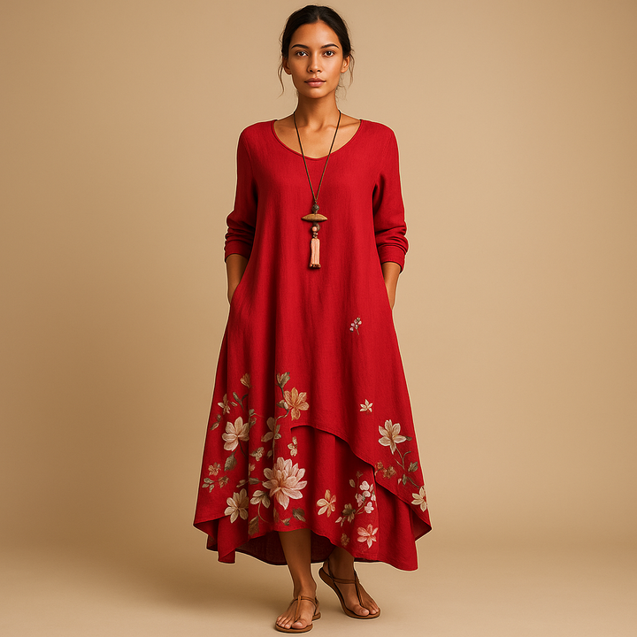 Sukienka damska | rozkloszowany fason o kształcie litery a