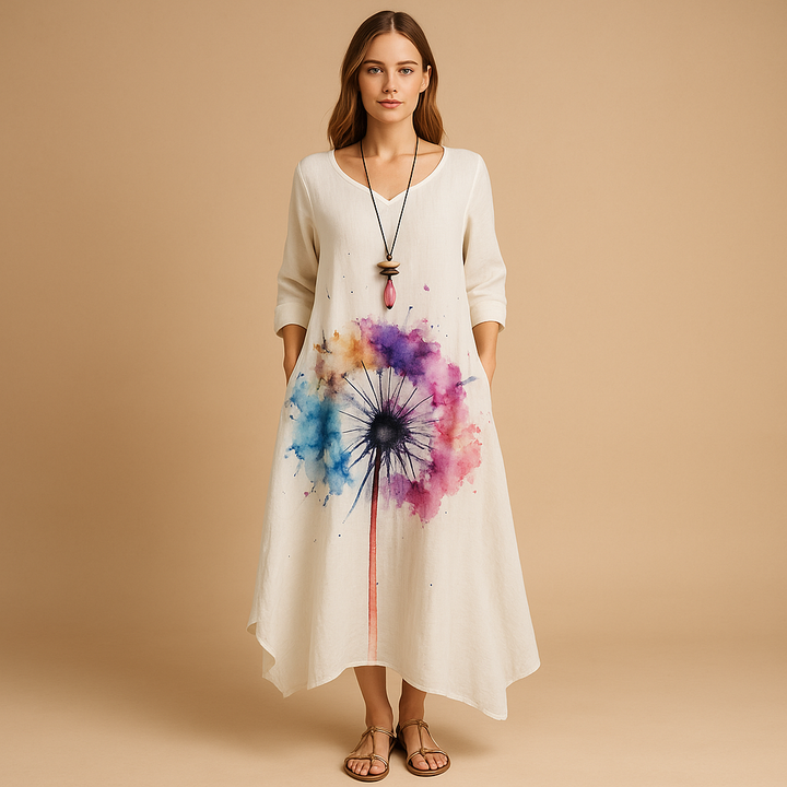 Sukienka damska | rozkloszowany fason o kształcie litery a